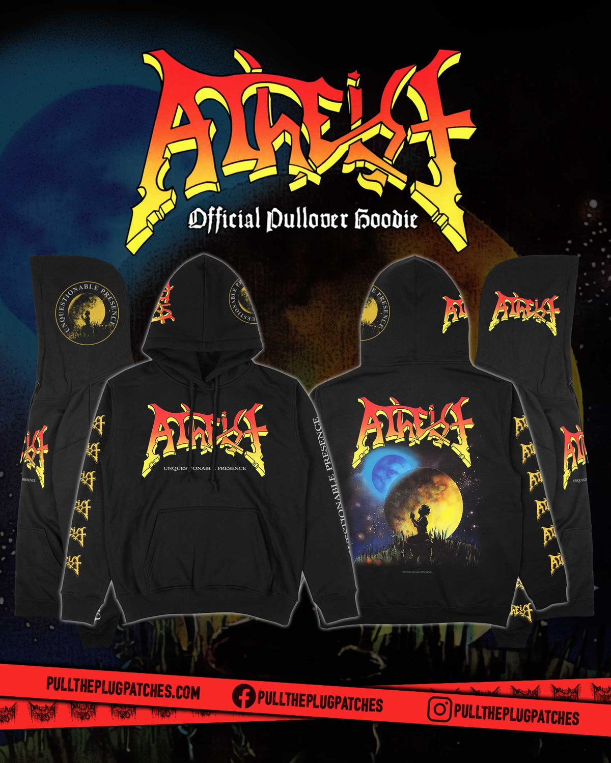 Atheist - Unquestionable Presence - Deluxe Pullover Hoodie