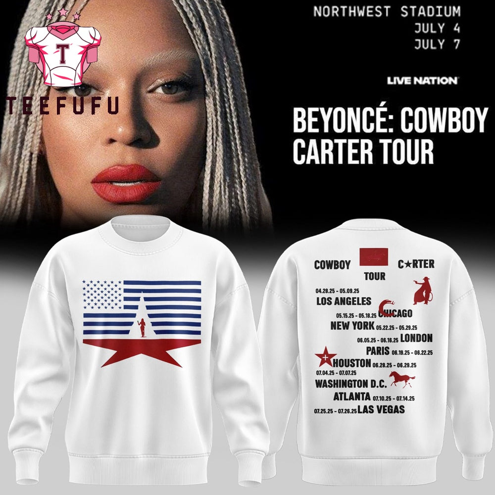 Beyonce Cowboy Carter Tour 2025 New Sweatshirt