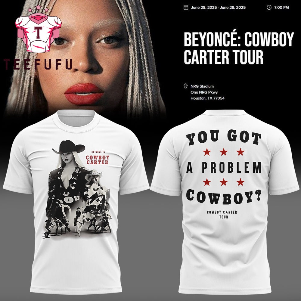Beyonce Cowboy Carter Tour 2025 White 3D Shirt