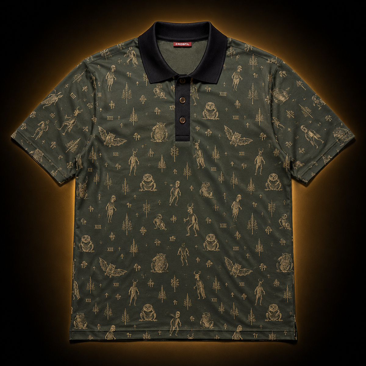 The Woodland Census XIII — Cryptid Polo Shirt