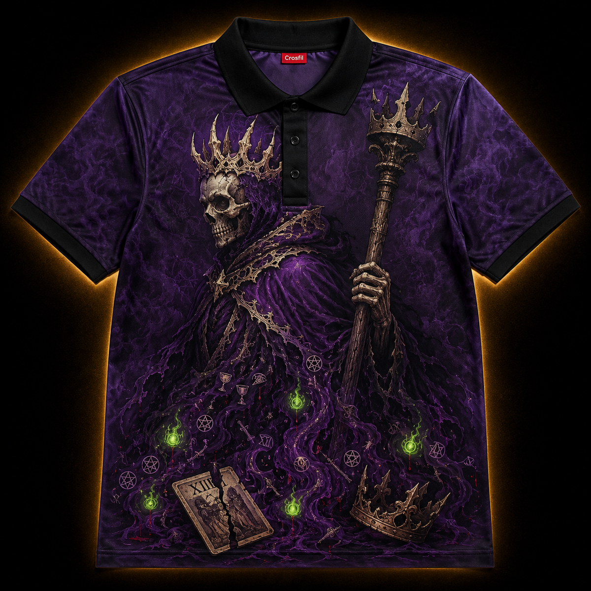 The Deposed — Dark Fantasy Occult Polo Shirt