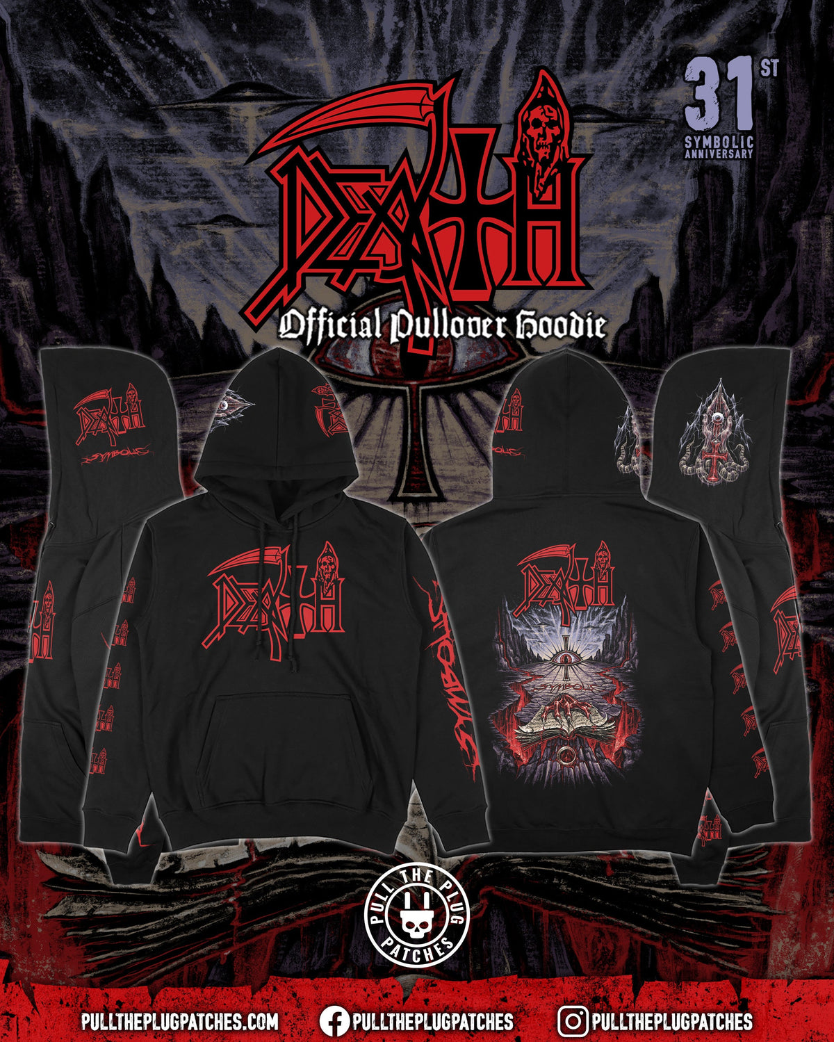 Death - Symbolic x Exclusive Noah Cutter Meihoff Art - Deluxe Pullover Hoodie