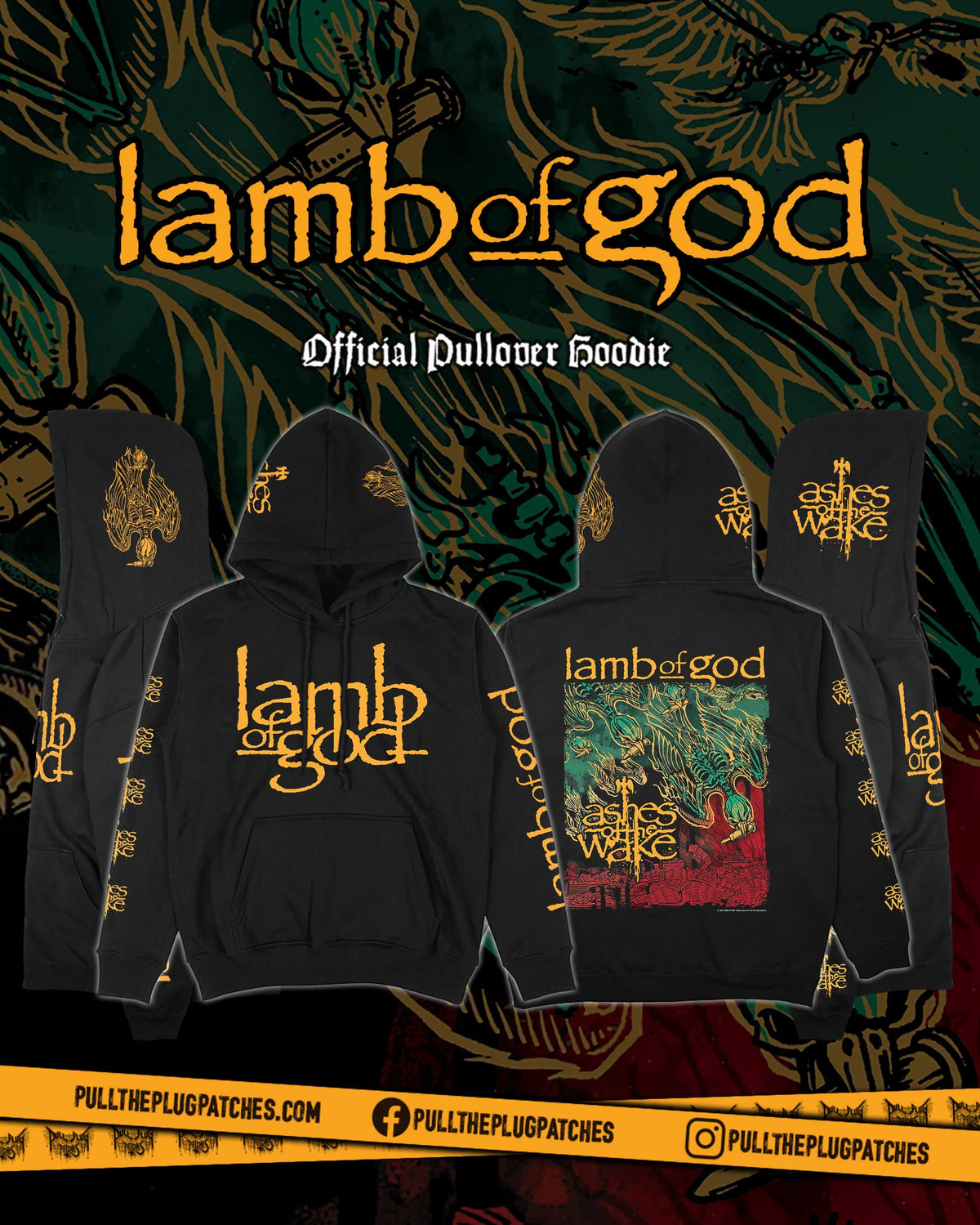 Lamb Of God - Ashes Of The Wake - Deluxe Pullover Hoodie