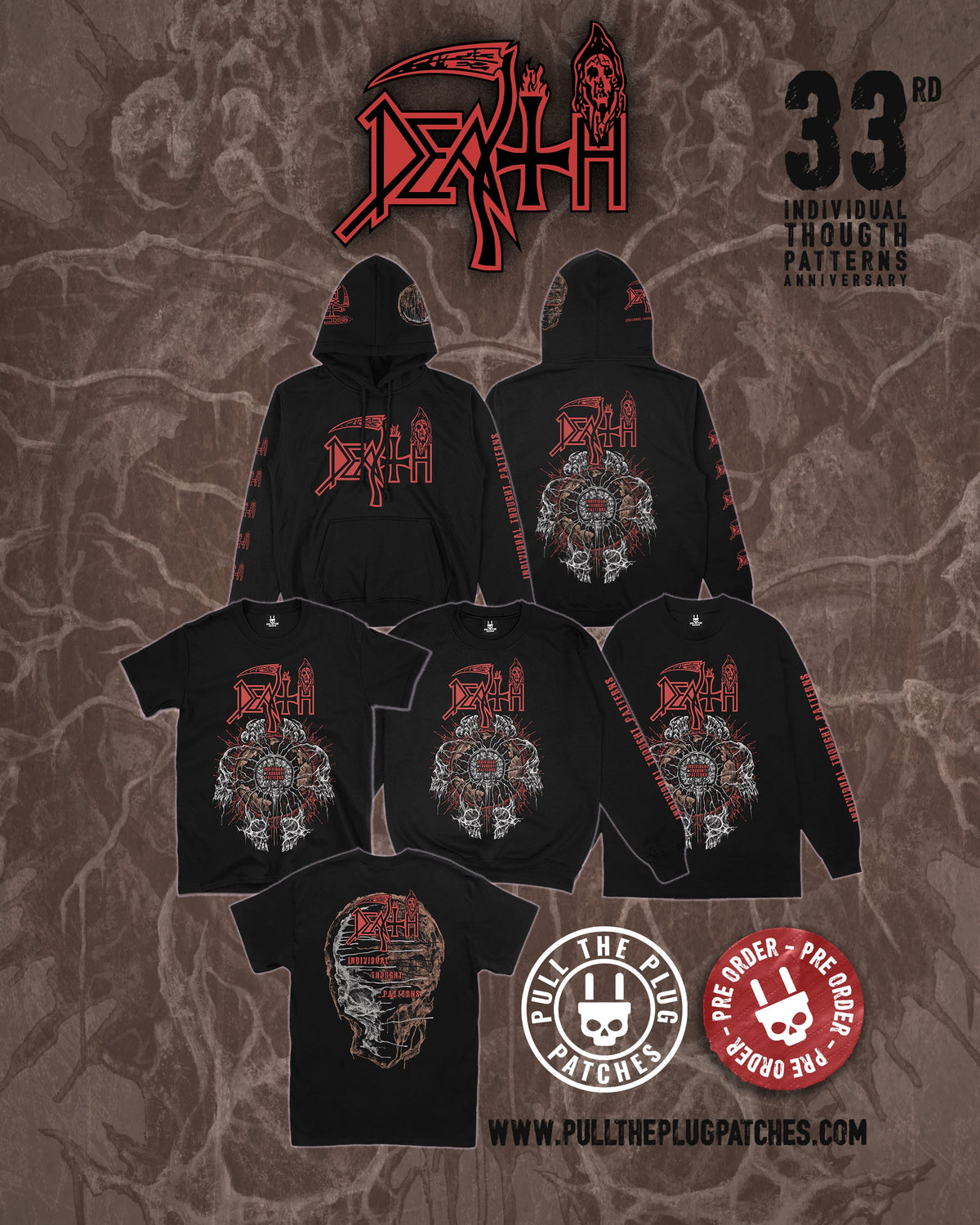 Death - Individual Thought Patterns x Exclusive Noah Cutter Meihoff Art - Deluxe Pullover Hoodie