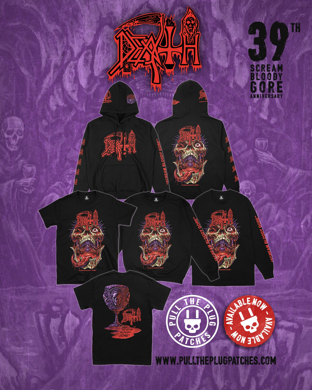 Death - Scream Bloody Gore x Exclusive Noah Cutter Meihoff Art - Deluxe Pullover Hoodie