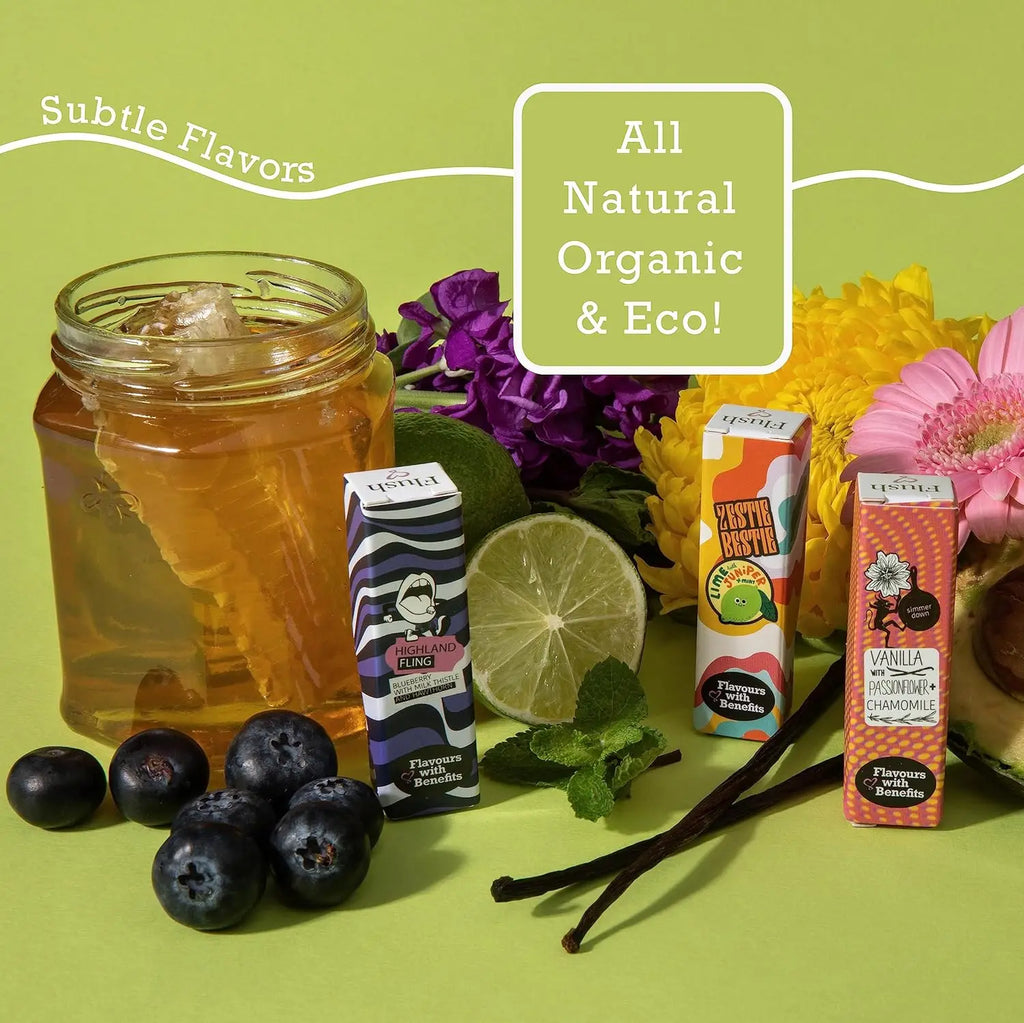 Expanding Thick Floss for Sensitive Gums | Blueberry, Lime & Mint, Vanilla Flavors