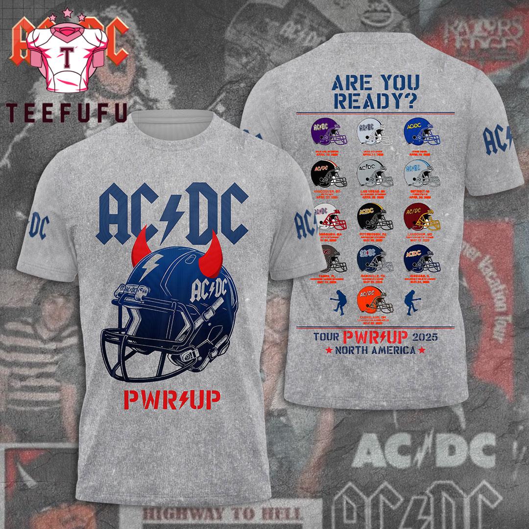 ACDC Power Up Tour 2025 US 3D Shirt