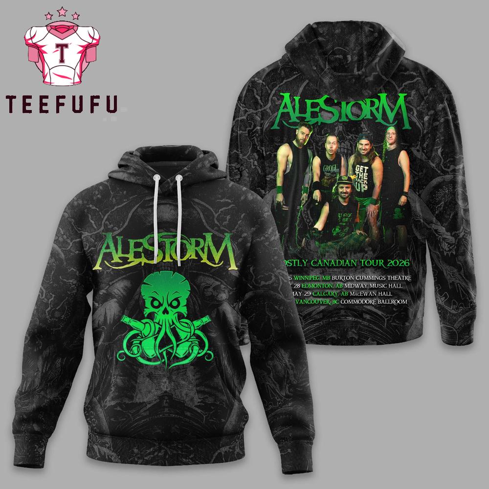 Alestorm Mostly Canadian Tour 2026 Hoodie