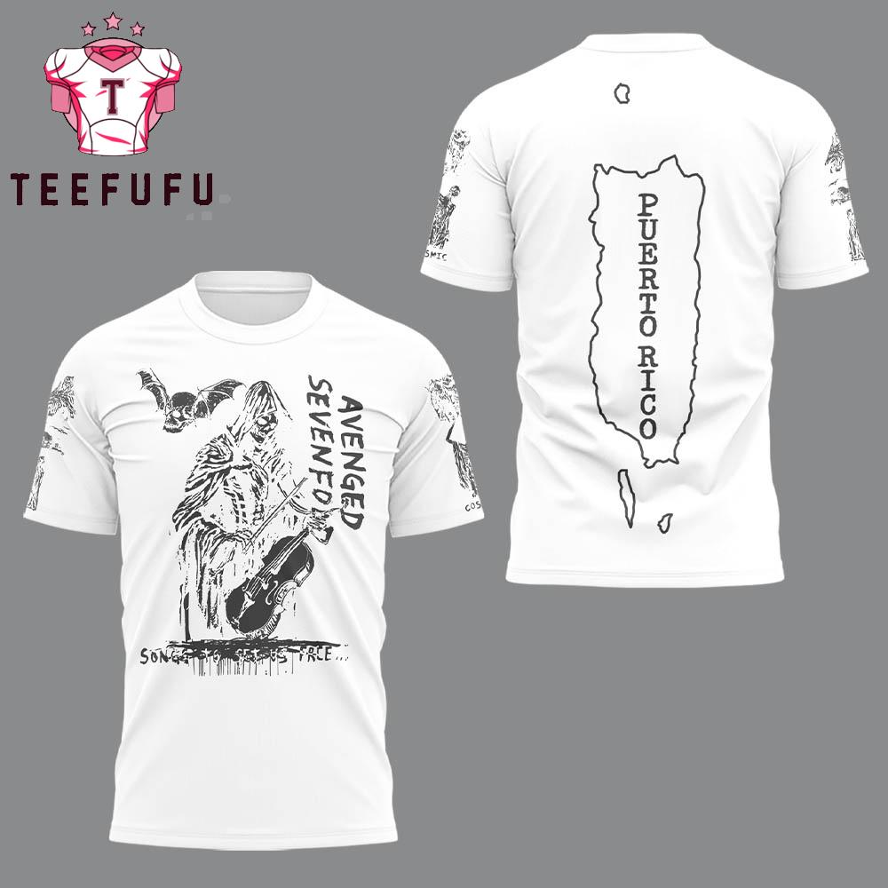 Avenged Sevenfold Life Is But a Dream Latin America Tour 2026 in Mexico City White T Shirt