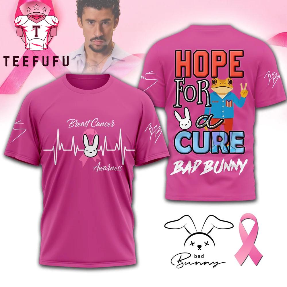 Bad Bunny Tackle Breast Cancer 2026 T Shirt