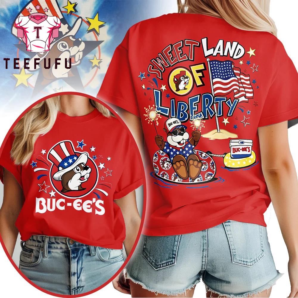 Buc-ee’s 2026 Sweet Land Liberty Red T Shirt
