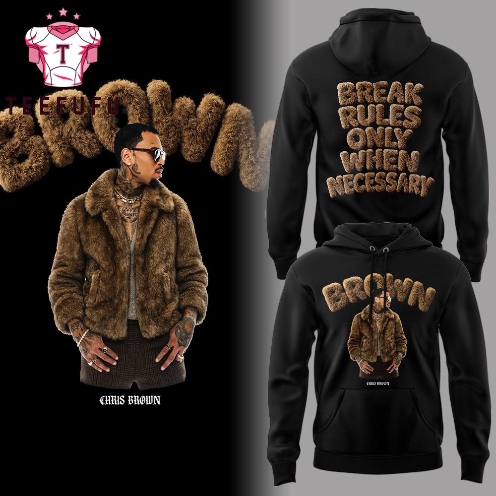 Chris Brown Break Rules Only When Necessary 2026 Limited Edition Hoodie