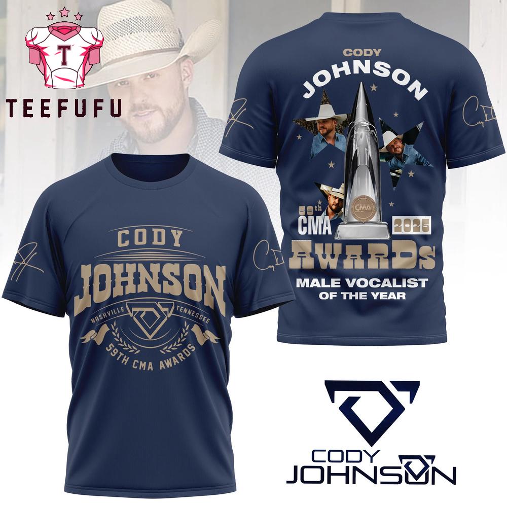 Cody Johnson 2025 CMA Awards Special New 3D Shirt