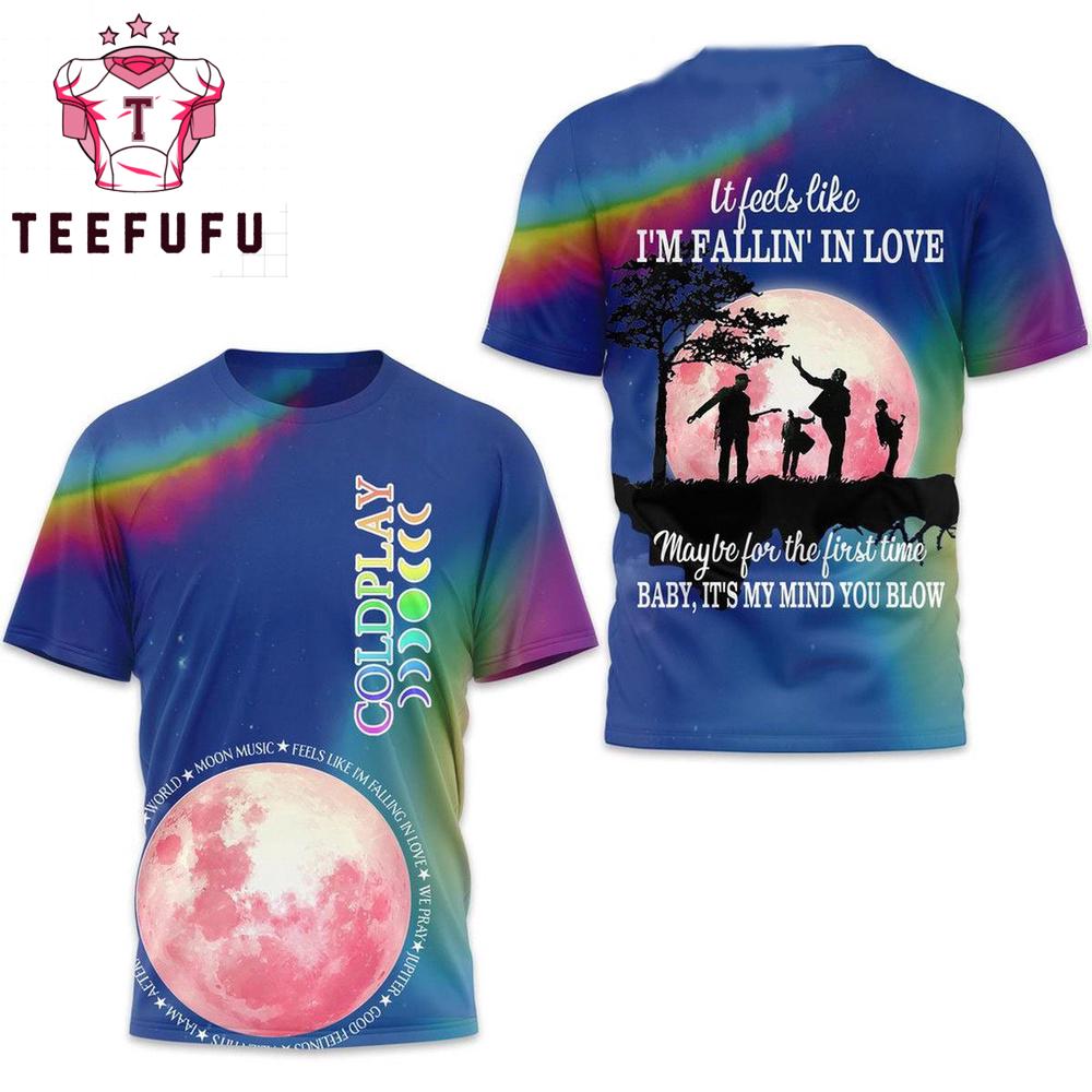 Coldplay It Feels Like I’m Fallin’ In Love Maybe For The First Time 3D Shirt