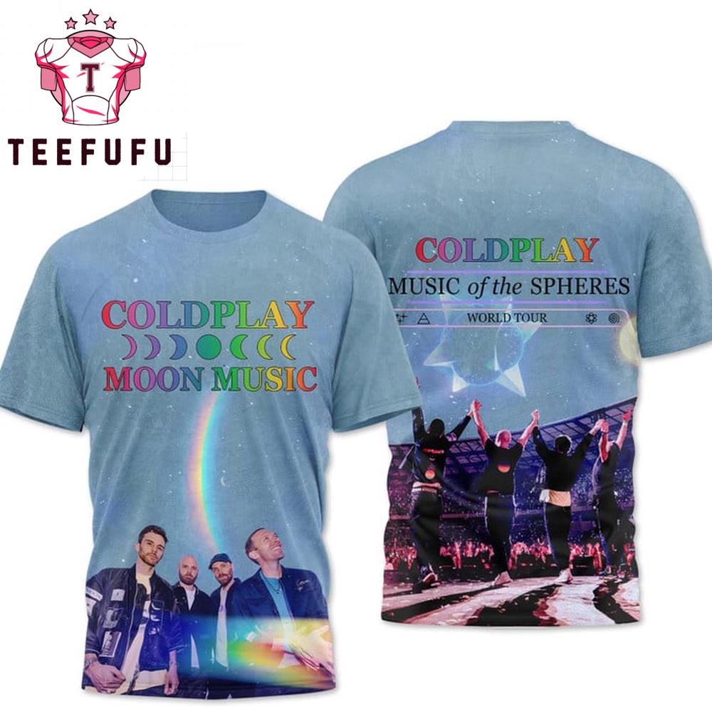 Coldplay Music Of The Spheres World Tour Up And Up 3D Shirt