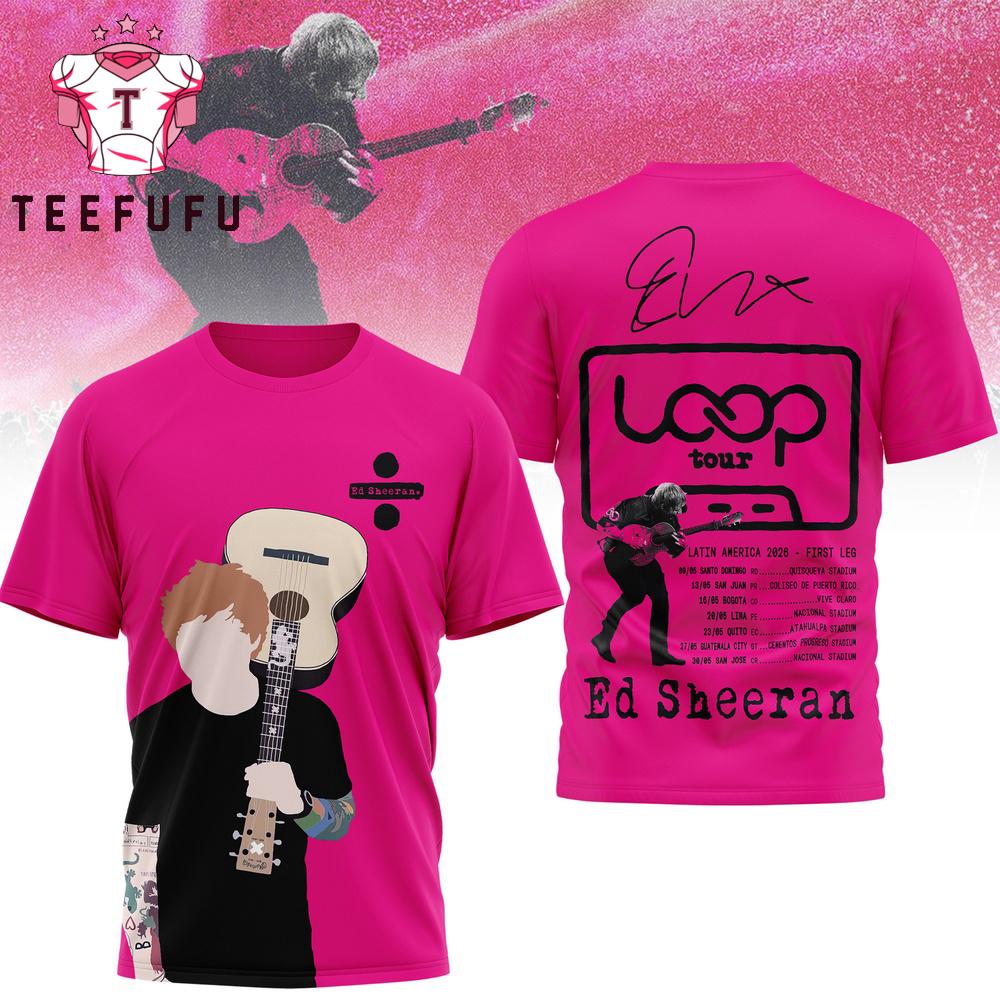 Ed Sheeran 2026 Tour Special Limited 3D Shirt