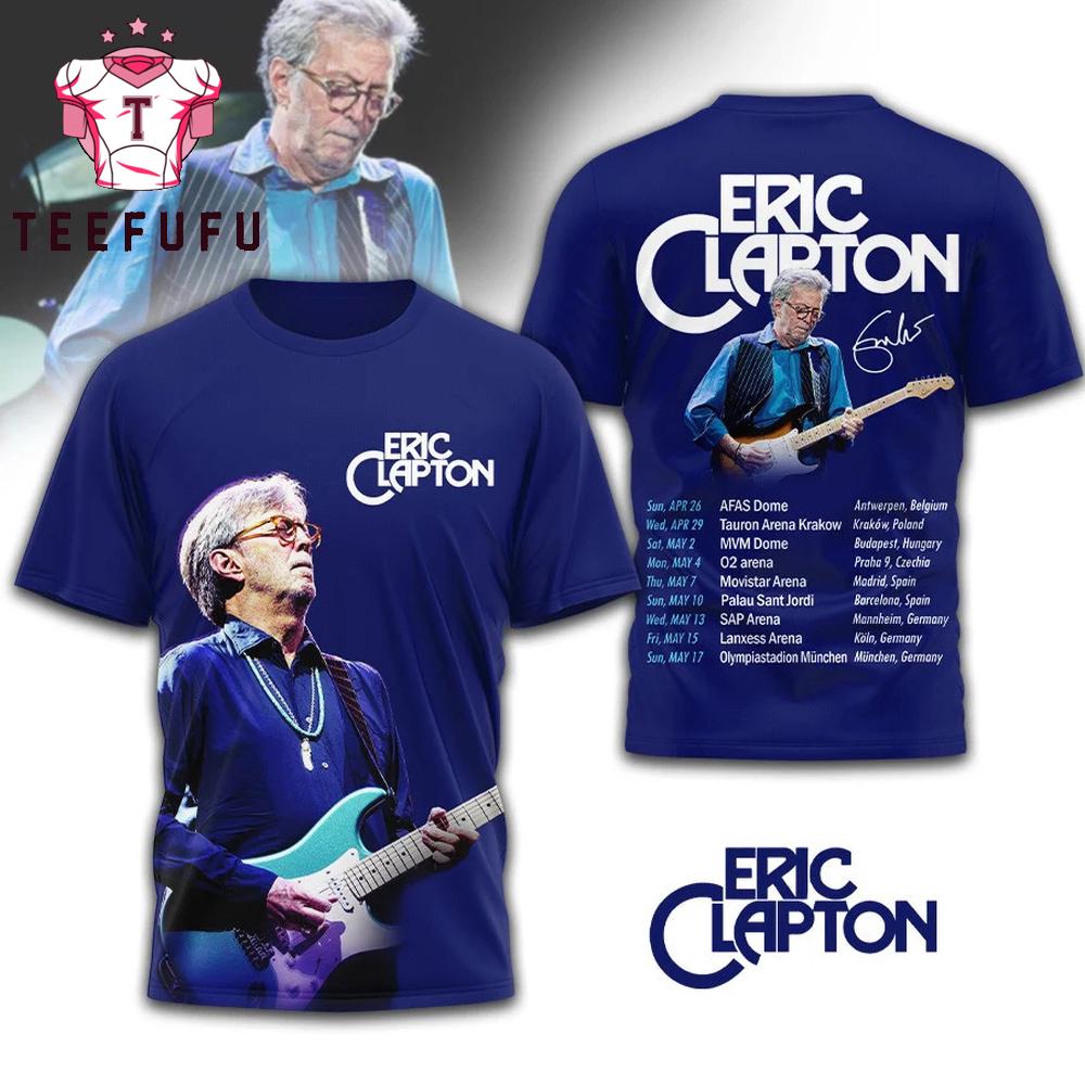 Eric Clapton 2026 Guitar Music 3D Shirt