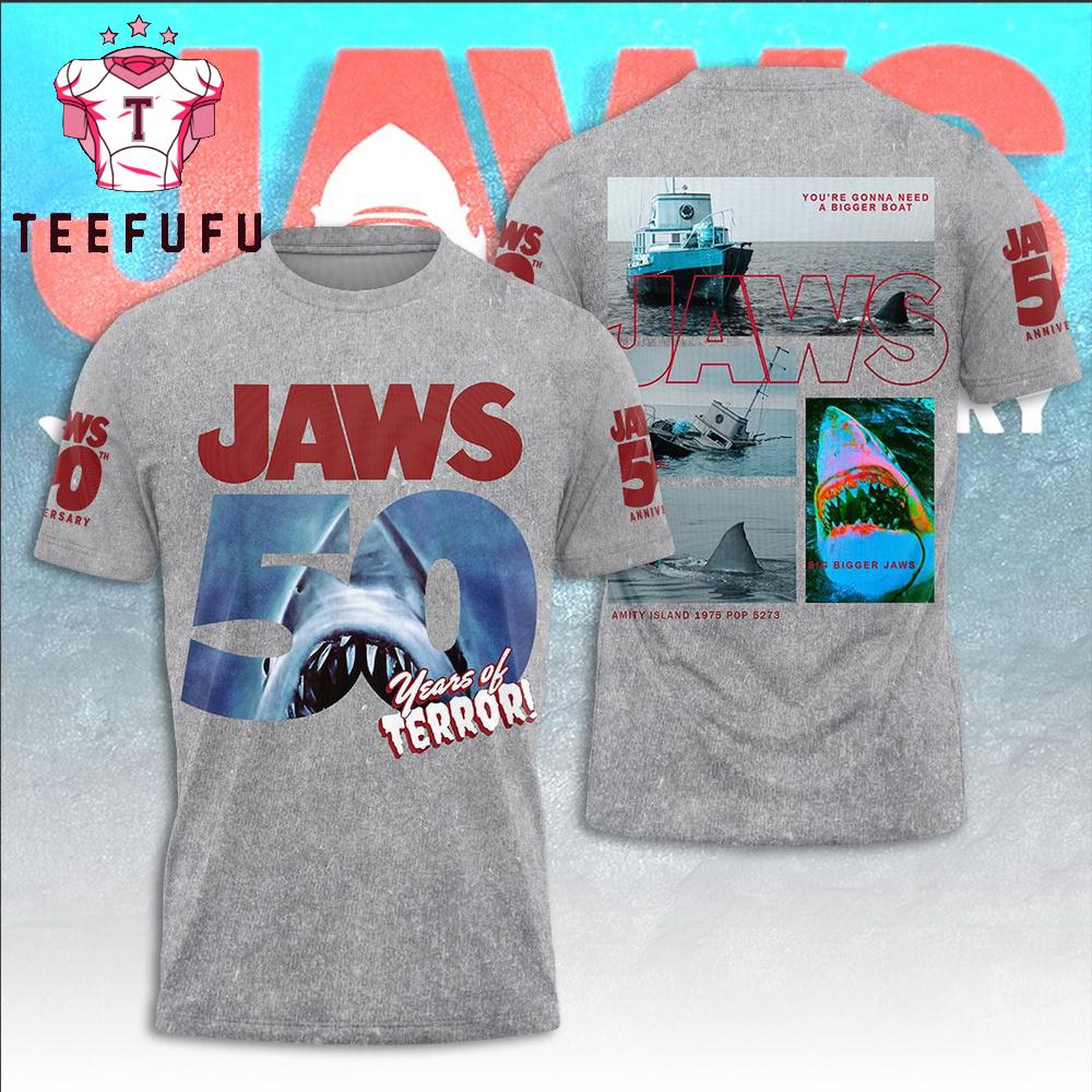 Fear Has a New Face Jaws-Inspired Graphic Ocean T-Shirt