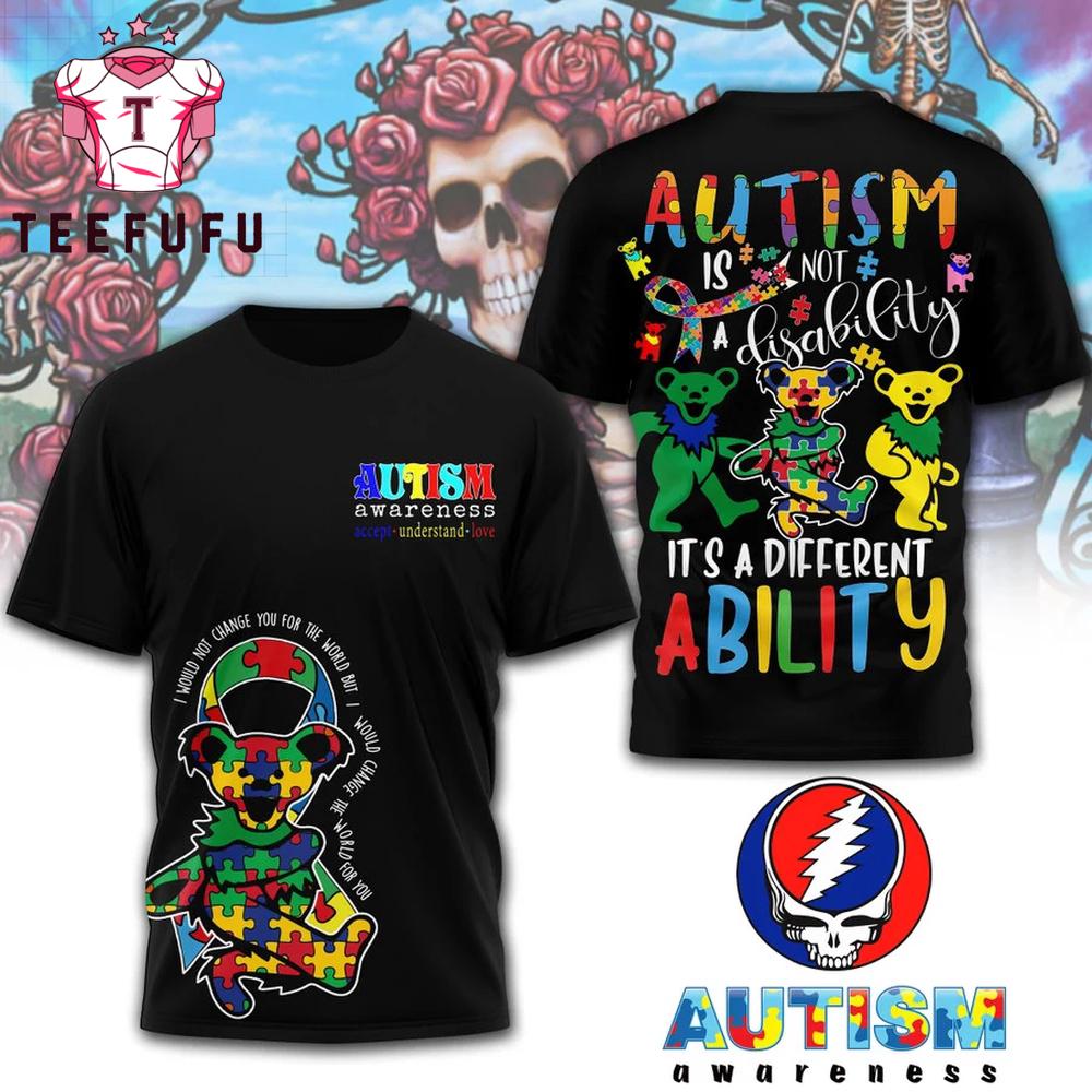 Grateful Dead Autism Awareness 3D Shirt