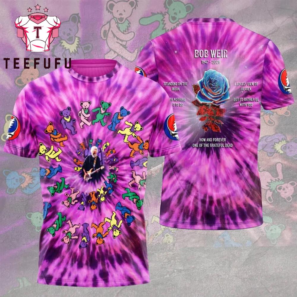 Grateful Dead Bob Weir Psychedelic 3D All Over Print Shirt