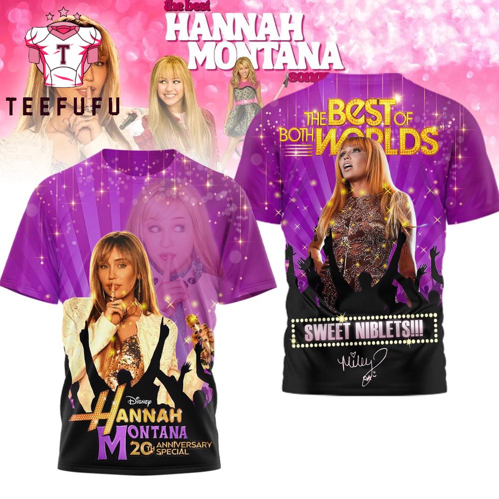 Hannah Montana Graphic 20th Anniversary T Shirt