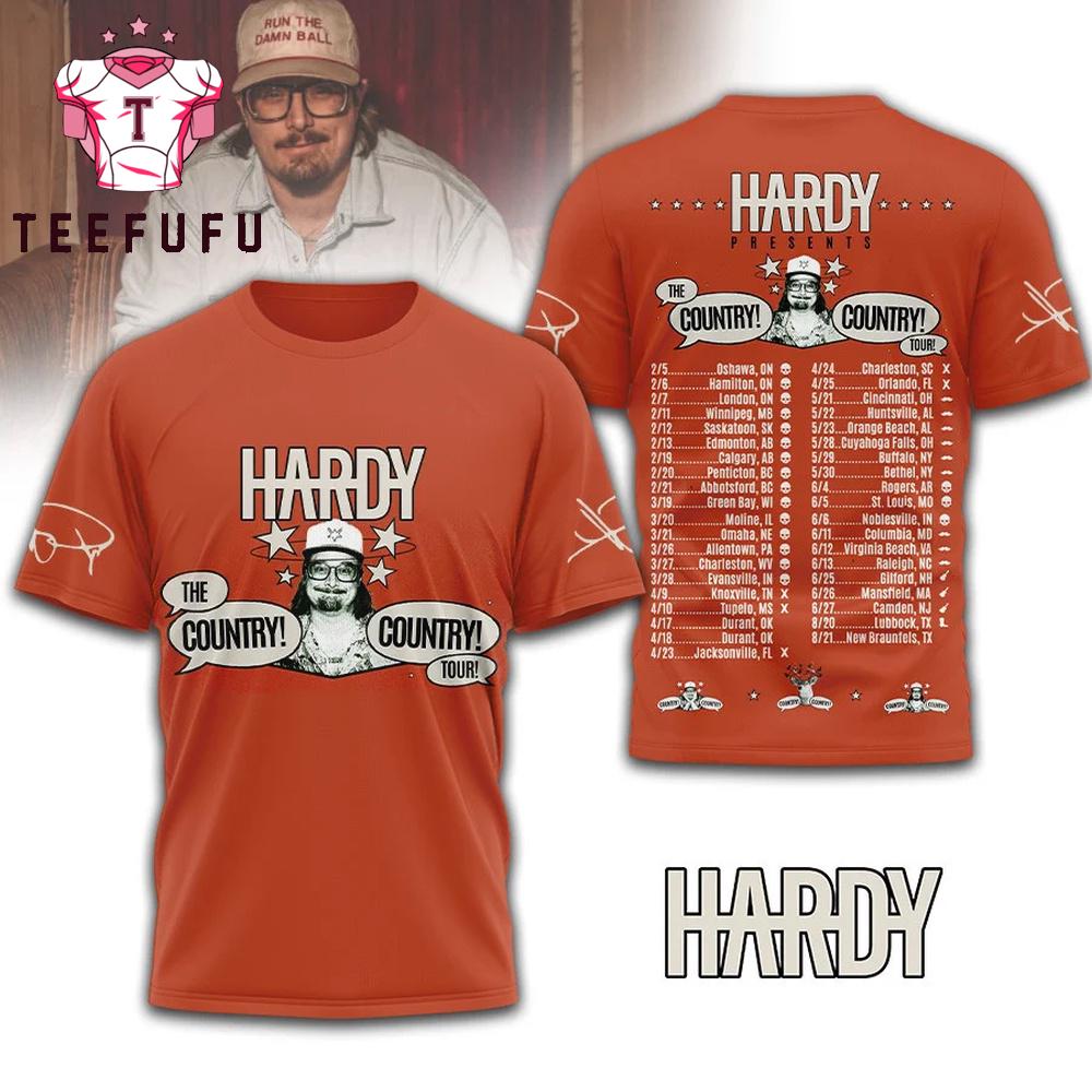 Hardy the Country Tour 2026 3D Shirt
