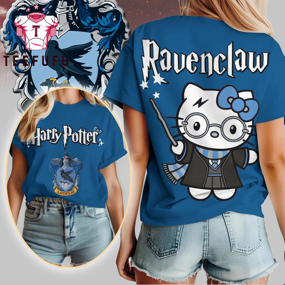 Hello Kitty x Harry Potter Blue T Shirt