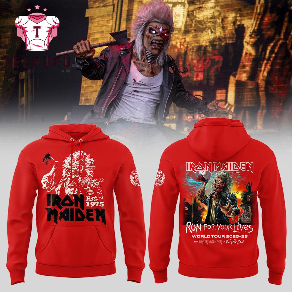 Iron Maiden World Tour 2025-26 Limited Hoodie Shirt