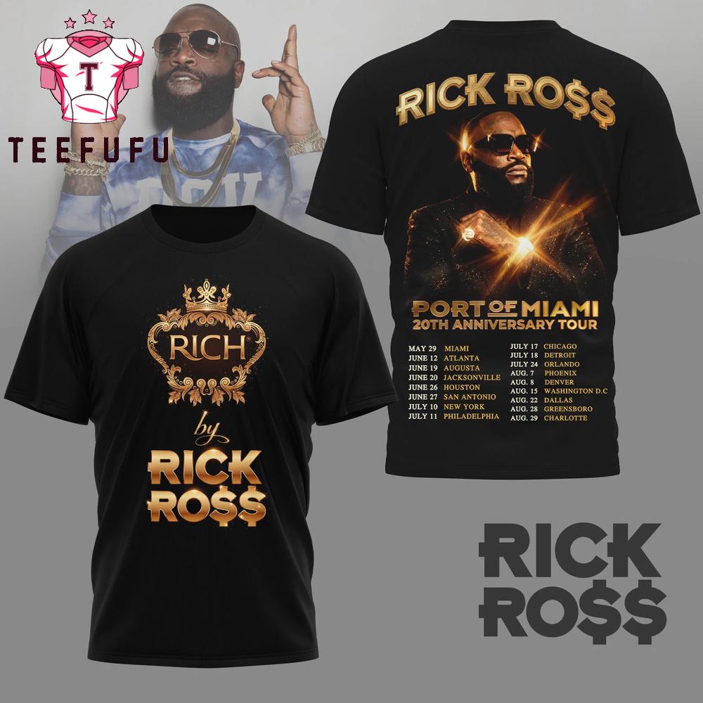 Kick Ross Port of Miami 20th Anniversary Tour T Shirt