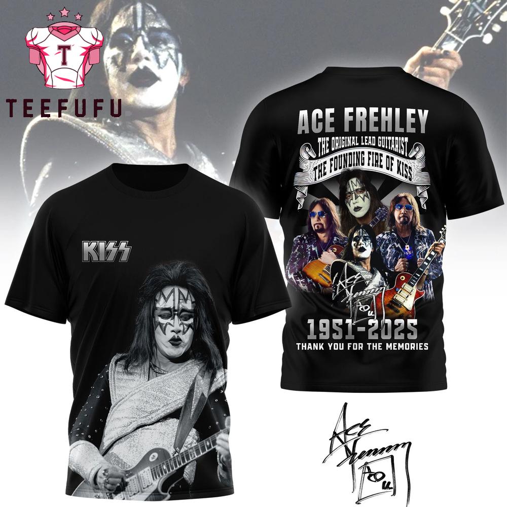 KISS ACE FREHLEY Forever In Our Heart 3D Shirt