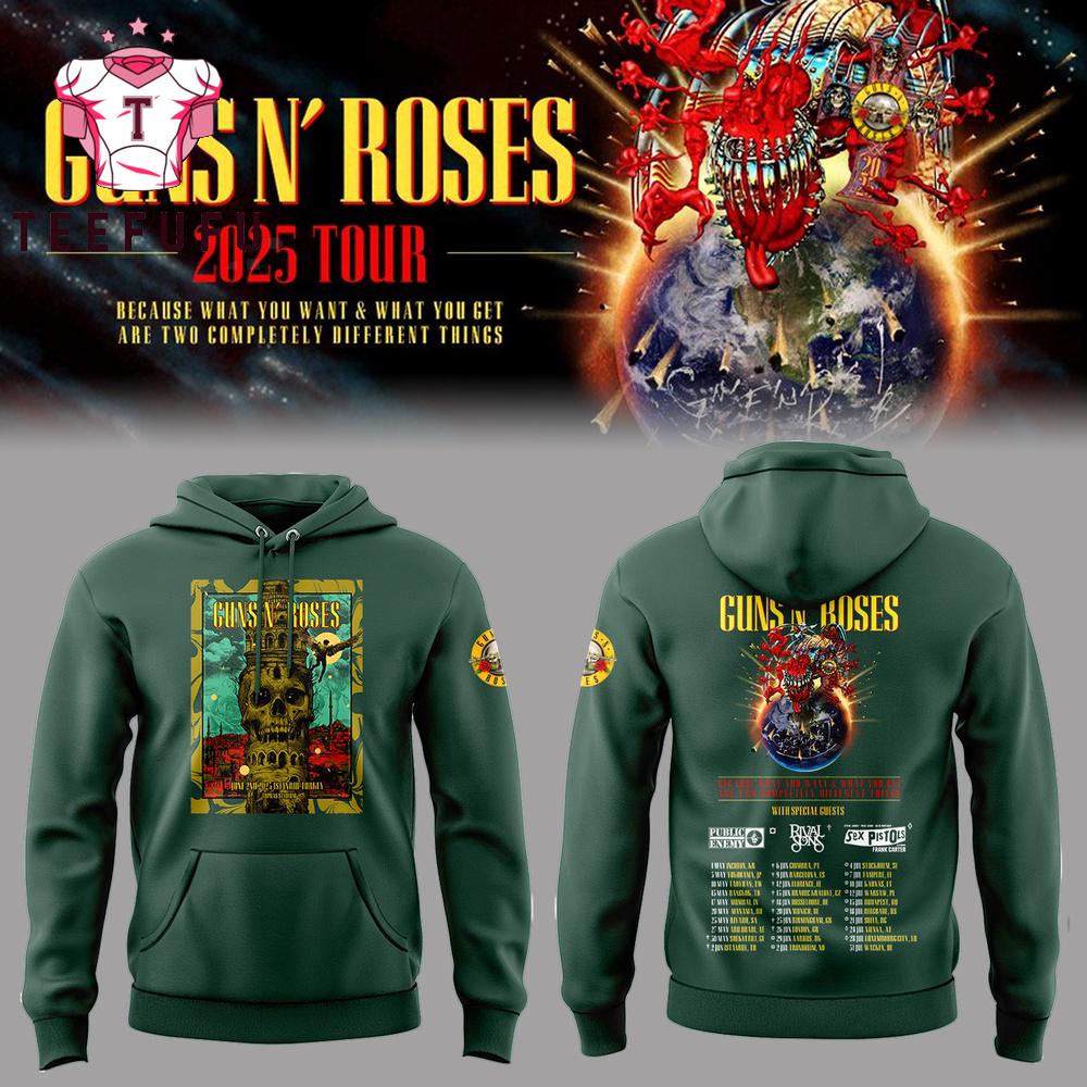 Limited Edition Guns N’ Roses Tour 2025 Hoodie