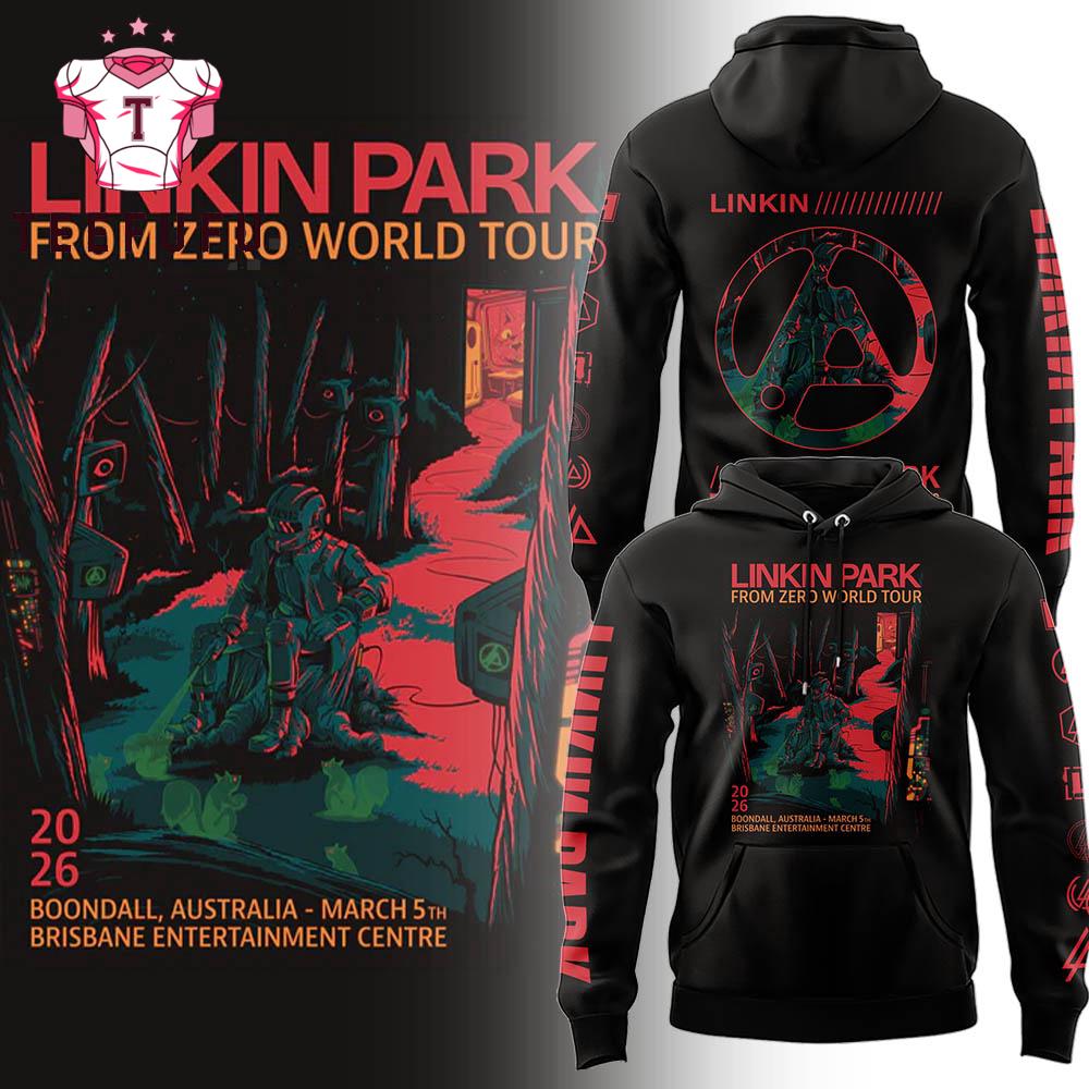 LINKIN PARK From Zero World Tour 2026 Australia Black Hoodie