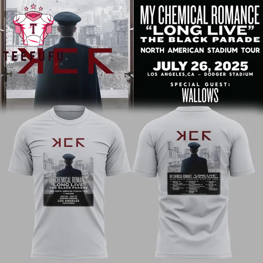 Los Angeles Dodgers x My Chemical Romance Long Live The Black Parade 2025 3D Shirt