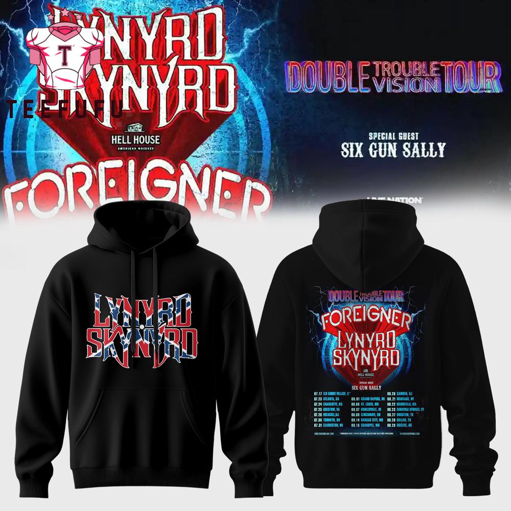 Lynyrd Skynyrd Double Trouble Double Vision Tour 2026 Limited Edition Hoodie