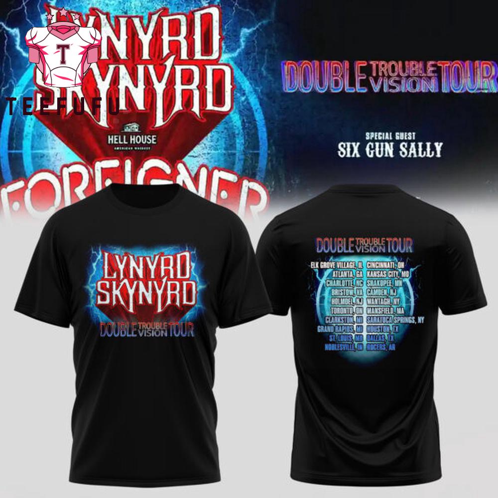 Lynyrd Skynyrd Double Trouble Double Vision Tour 2026 T Shirt