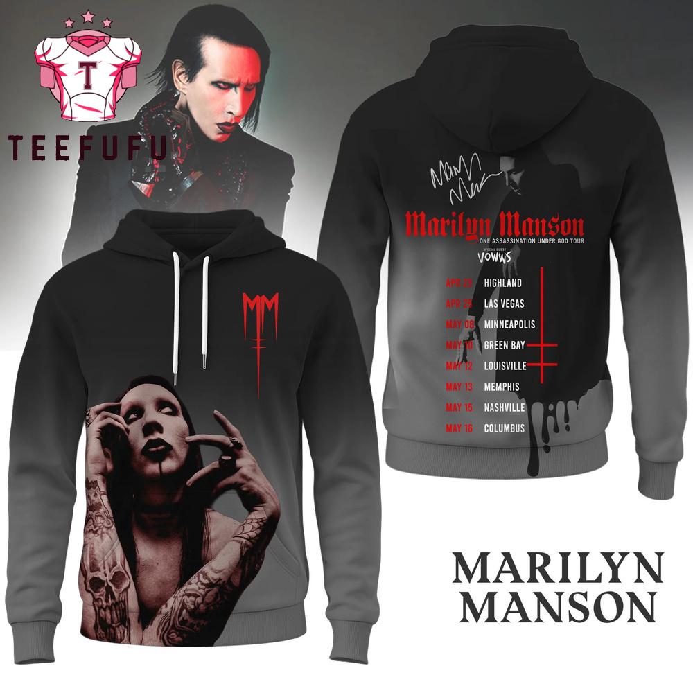 Marilyn Manson One Assassination Under God Tour 2026 Hoodie