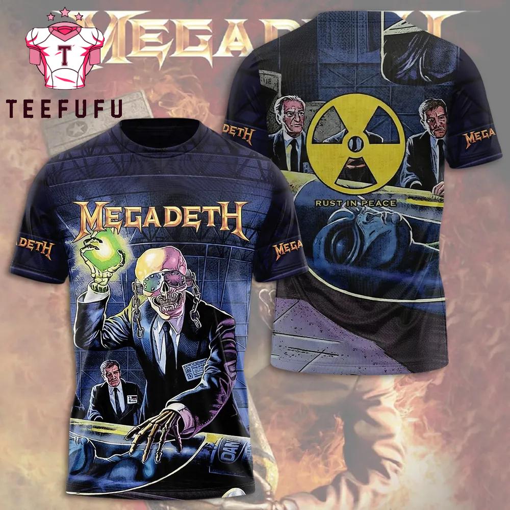 Megadeth World Tour 2026 3D Printed Limited Edition T-Shirt