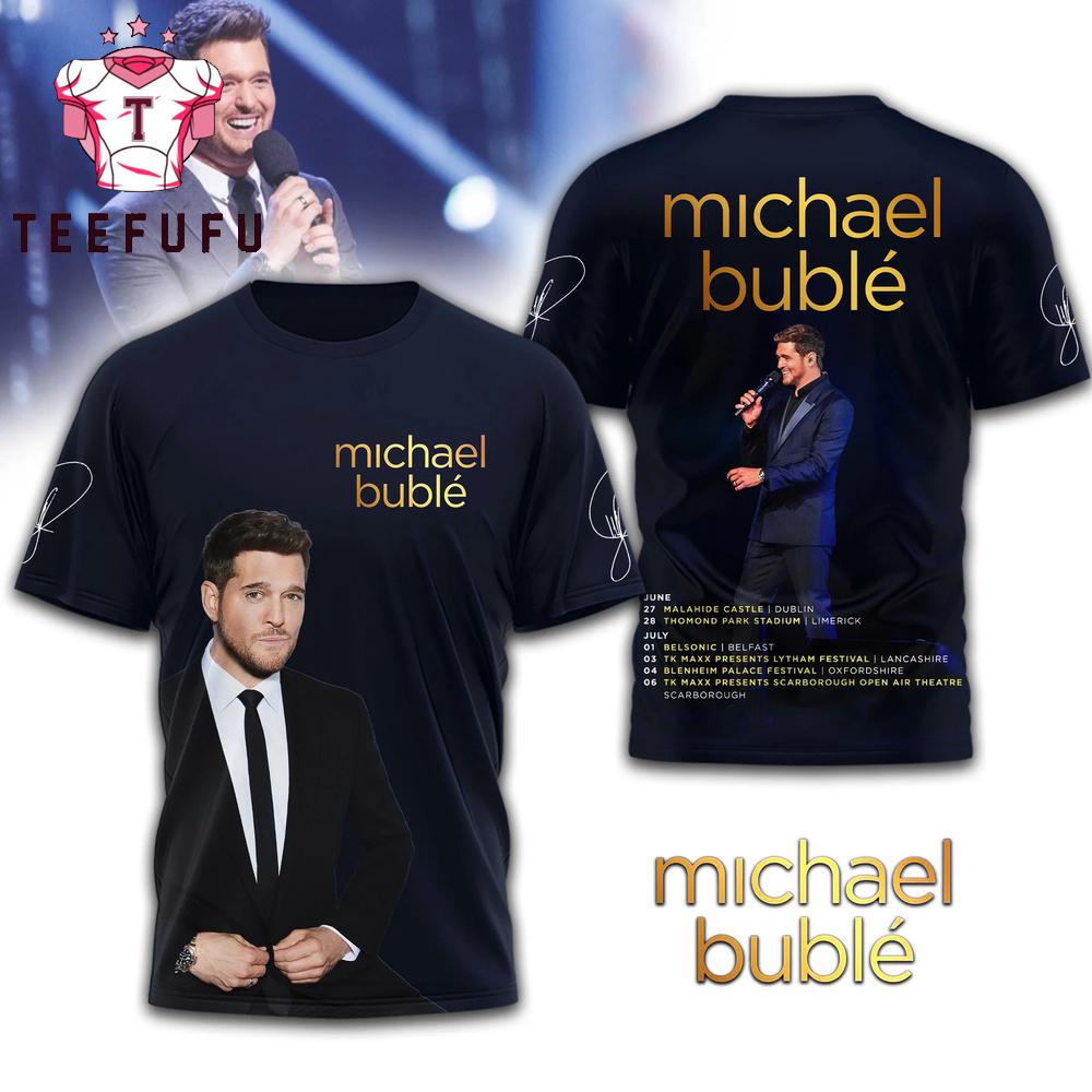 Michael Buble Graphic Signature Special New T Shirt