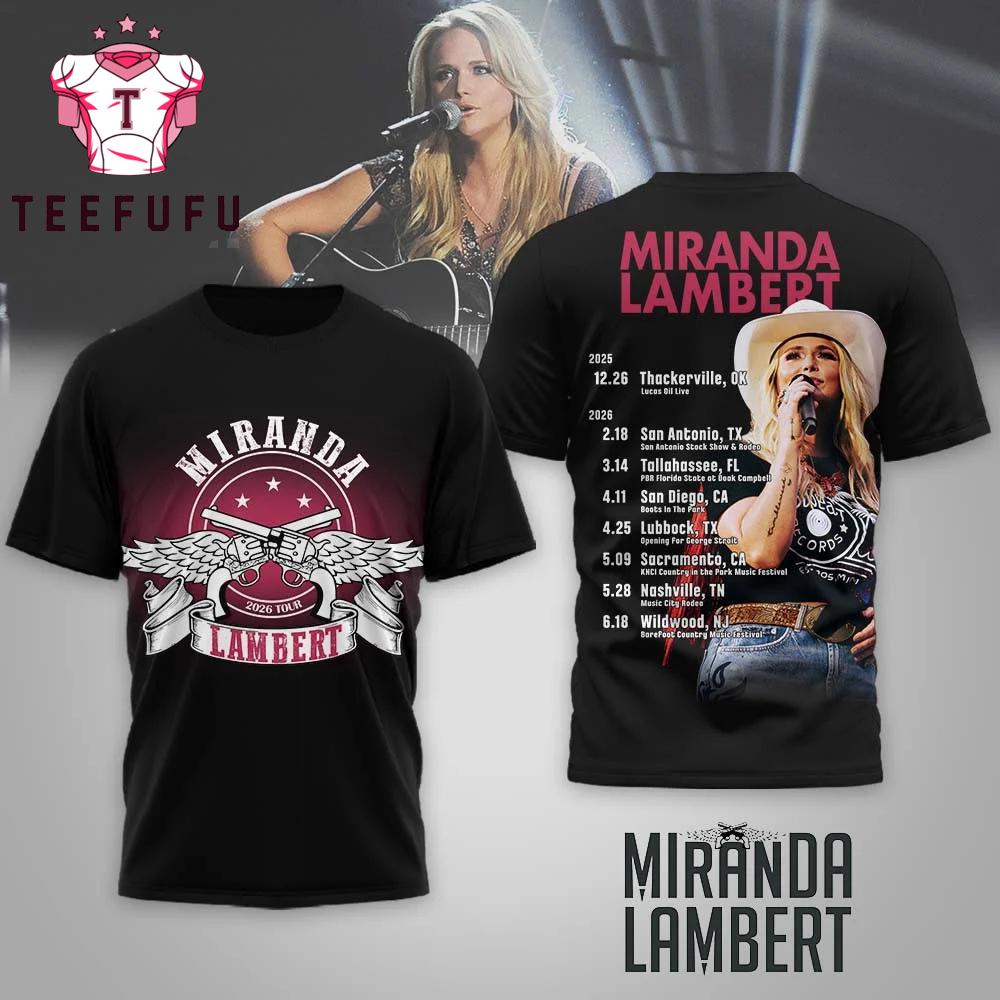 Miranda Lambert 2026 Tour Limited 3D Shirt