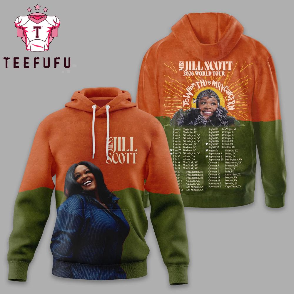 Miss Jill Scott 2026 World Tour Schedule Hoodie