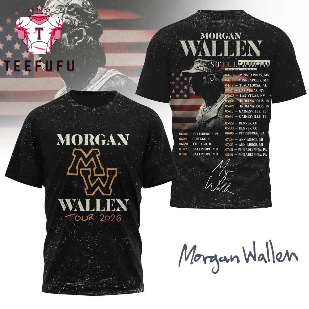 Morgan Wallen 2026 Tour Limited 3D Shirt