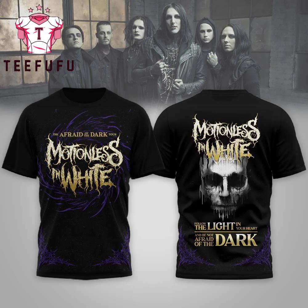 Motionless in White the Afraid of the Dark Tour 2026 T Shirt