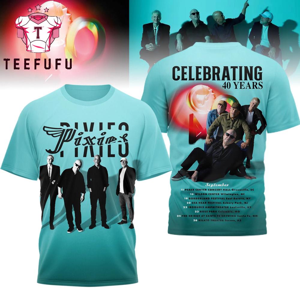 Pixies Celebrating 40 Years T Shirt