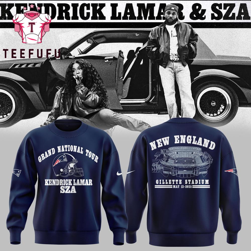 Post Malone Grand National Tour x New England Patriots 2025 3D Printed Sweatshirt