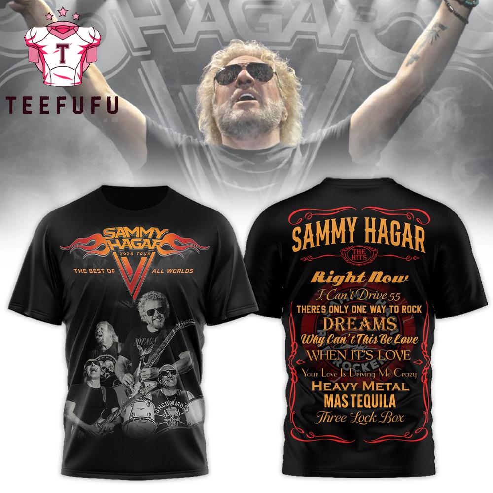 Sammy Hagar 2026 Tour 3D Shirt