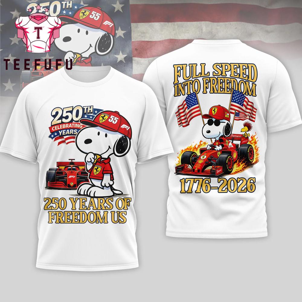 Snoopy 250 Years of Freedom US T Shirt