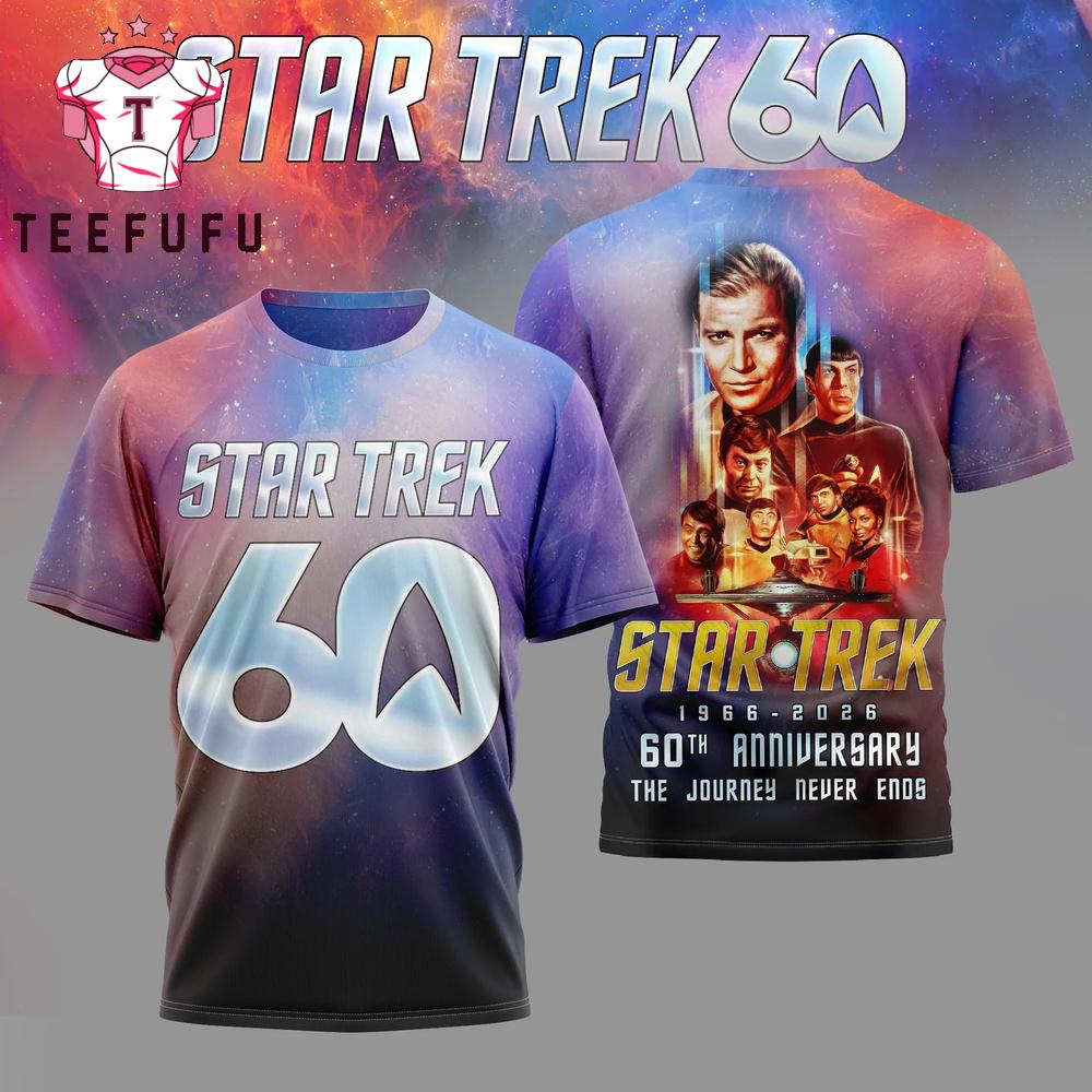 Star Trek 1966-2026 60th Anniversary 3D Shirt