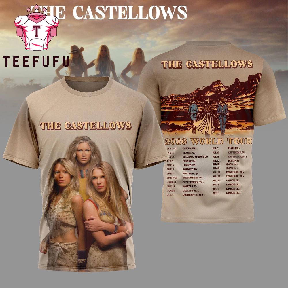 The Castellows 2026 World Tour 3D Shirt