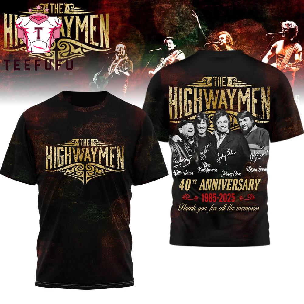 The Highwaymen 40th Anniversary 3D Shirt