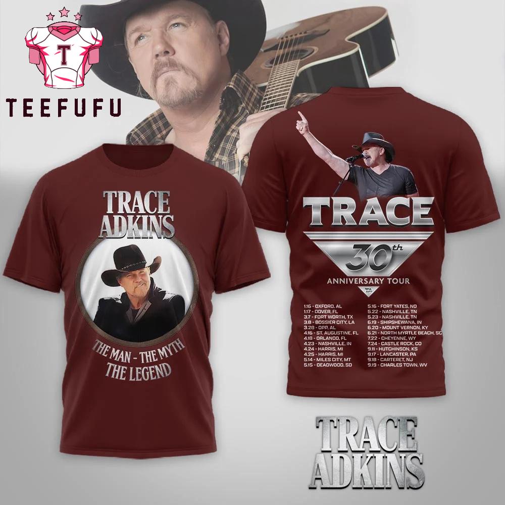 Trace Adkins 30th Anniversary Tour 3D Shirt